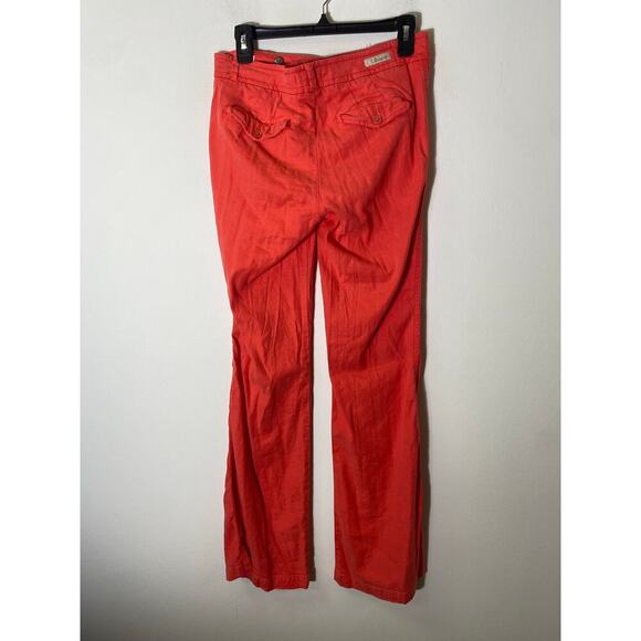 Level 99 Coral Linen Blend Slacks Sz 28 - Picture 2 of 3